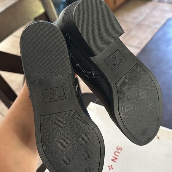 Sun + Stone Womens BLACK Bootie Size 6 - Picture 5 of 7